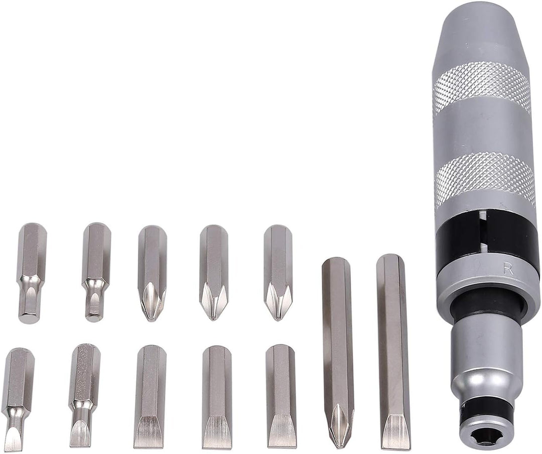 Justech 13stk 1/2" Schlagschrauber Hand Schlagschraubendreher Satz Handschlagschrauber Set Schrauben