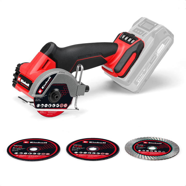 Einhell Professional Akku-Trennschleifer TP-CO 18/76-C Li BL-Solo (18 V, Brushless, 76 mm Scheiben-Ø
