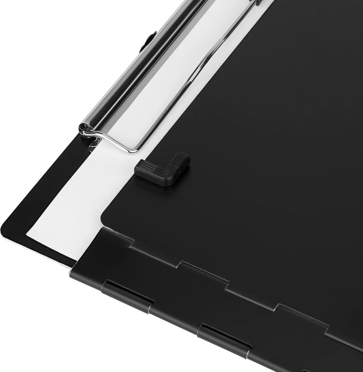 Läufer 22016 Dokumenten Klemmbrett schwarz, Aluminium, seitlich öffnend, schwarz