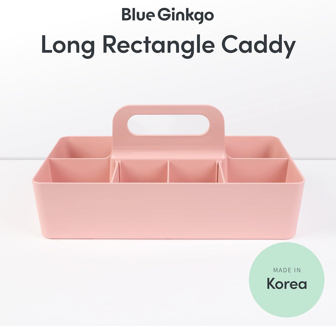 BLUE GINKGO Stapelbarer Organizer-Caddy – Tragbare Aufbewahrung aus Korea für Bad, Büro, Bastel- ode