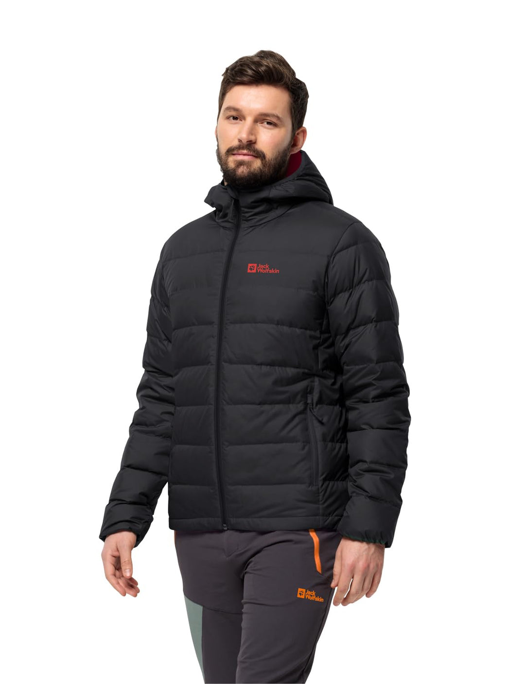 Jack Wolfskin Herren Ather Down Hoody M Daunenjacke L phantom, L phantom