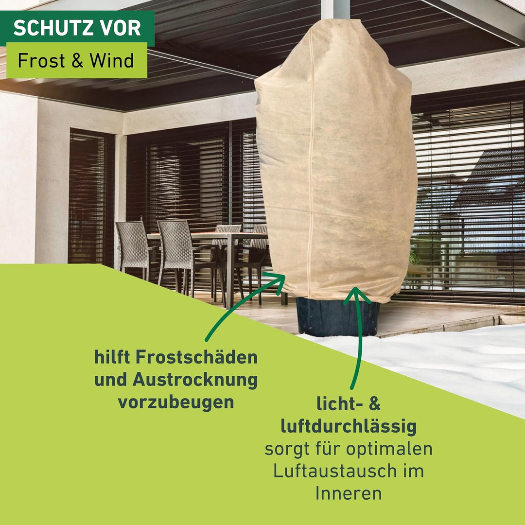 Windhager Winter-Vlieshaube Superprotect XXL, Kälteschutz, Frostschutz für Pflanzen, Abdeckvlies, Wi