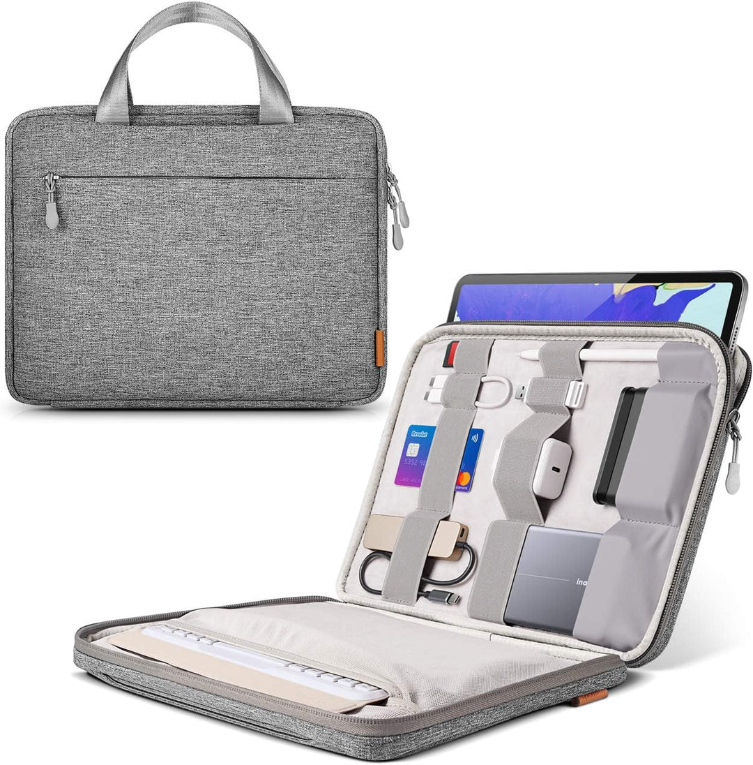 Inateck Laptoptasche Hülle kompatibel mit iPad Pro 12.9 M2 2022 M1 2021, MacBook Pro 13 M2/M1 2022-2