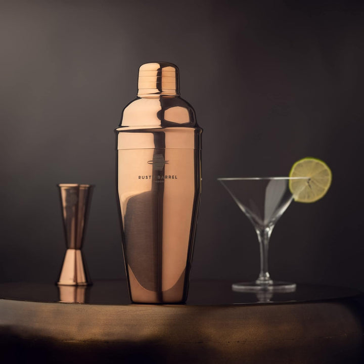 Rusty Barrel Park Lane Cocktail Set zum Selbermixen – Kupfer Geschenkset Manhattan Edelstahl Cocktai