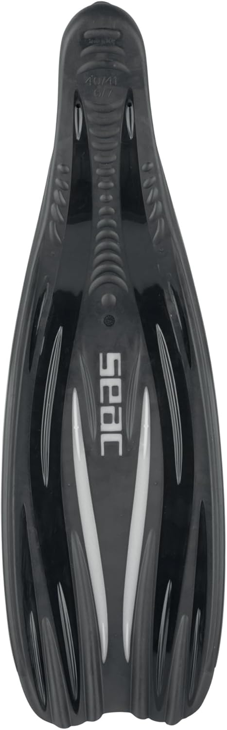 SEAC Unisex Tauchen Flosse F-100 Pro Schwarz 36/37, Schwarz 36/37