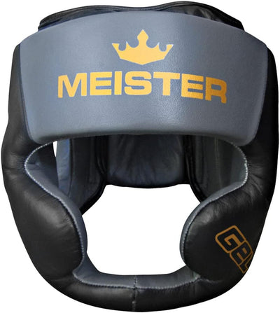 Meister MMA Herren Gel Fullface Training Kopfschutz Boxen & Muay Thai Schwarz / Charcoal Gray S/M, S