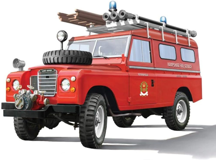 ITALERI 3660S - 1:24 Land Rover Fire Truck , Modellbau, Bausatz, Standmodellbau, Basteln, Hobby, Kle