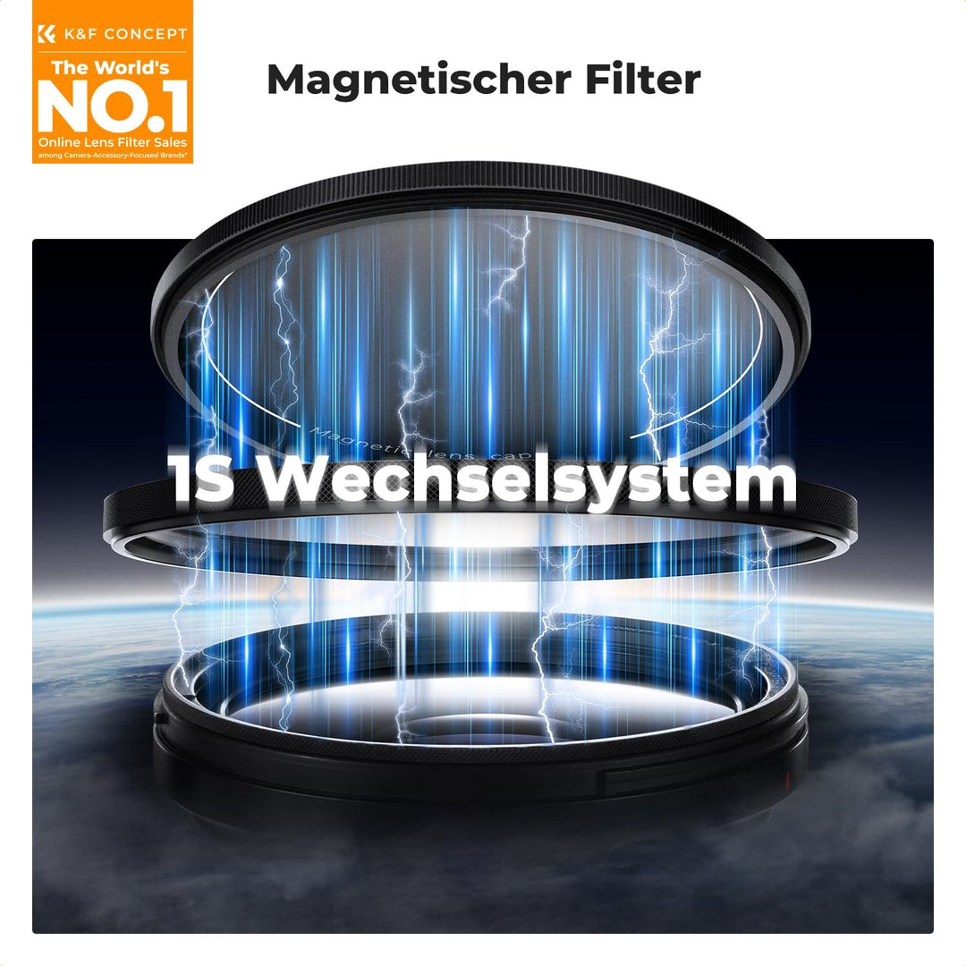 K&F Concept Nano X-Serie Magnetischer CPL Filter 55mm-Zirkular-Polfilter Magnetischer Polarisationsf