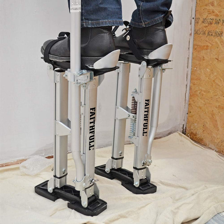 Faithfull Maler Stelzen 450-750mm (18-30in) FAISTILTS Black Einzelbett, Einzelbett