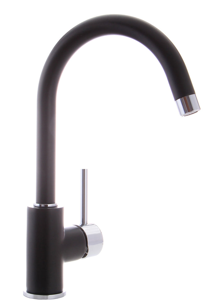 Grünblatt Niederdruck Küchenarmaturen Einhebelmischer Wasserhahn (1-Schwarz), 1-schwarz