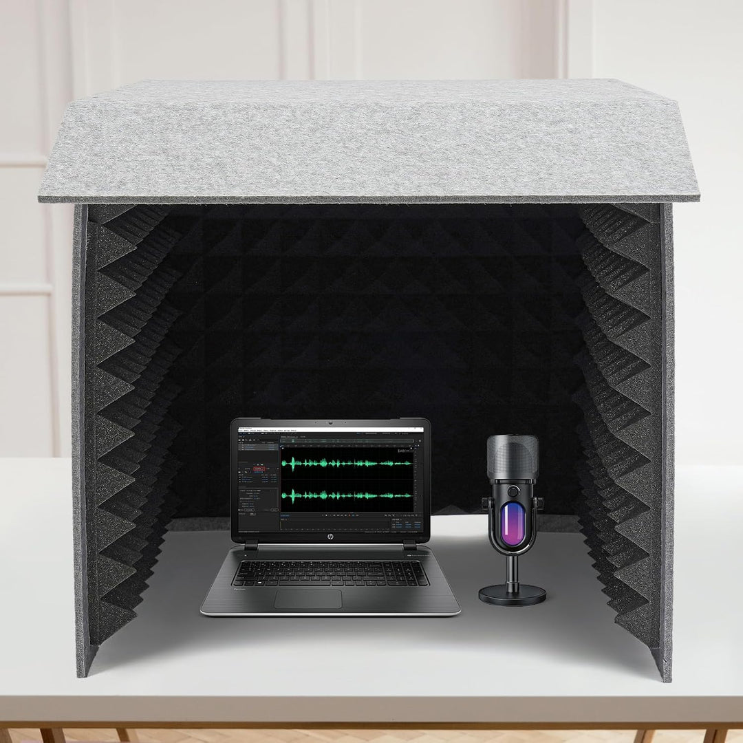 Vocal Booth Tragbare Schalldichte Kabine Schallabsorption Schalldichte Gesangskabine 60*60*60cm, 50m
