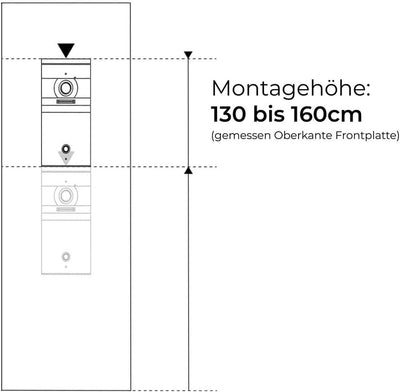 Metzler VDM10 2.0 Video -Türsprechanlage - LAN POE - 3 Familienhaus Türklingel in V2A Edelstahl mit
