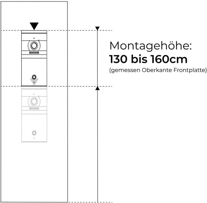Metzler VDM10 2.0 Video -Türsprechanlage - LAN POE - 3 Familienhaus Türklingel in V2A Edelstahl mit