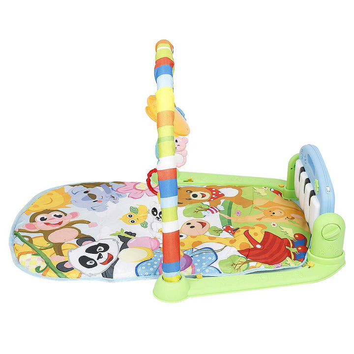 XUANYU Baby-Spielmatte, Spieldecke mit Spielbogen, Spielmatte Baby Faltbar, Lernspielzeug ab 0 Monat