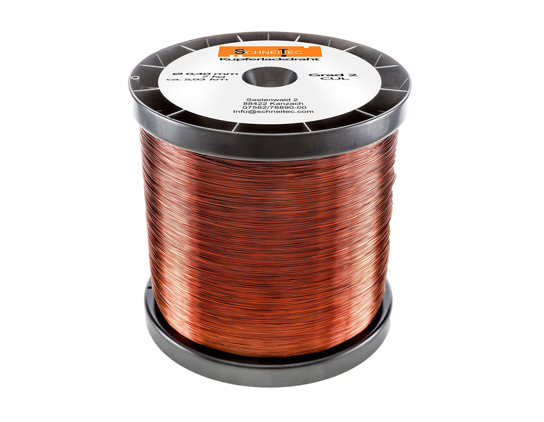Kupferlackdraht W210 Ø 0,40 mm 7 kg CU Lackdraht Grad 2 CUL Kupferdraht Gewicht 7 Kilogramm Durchmes