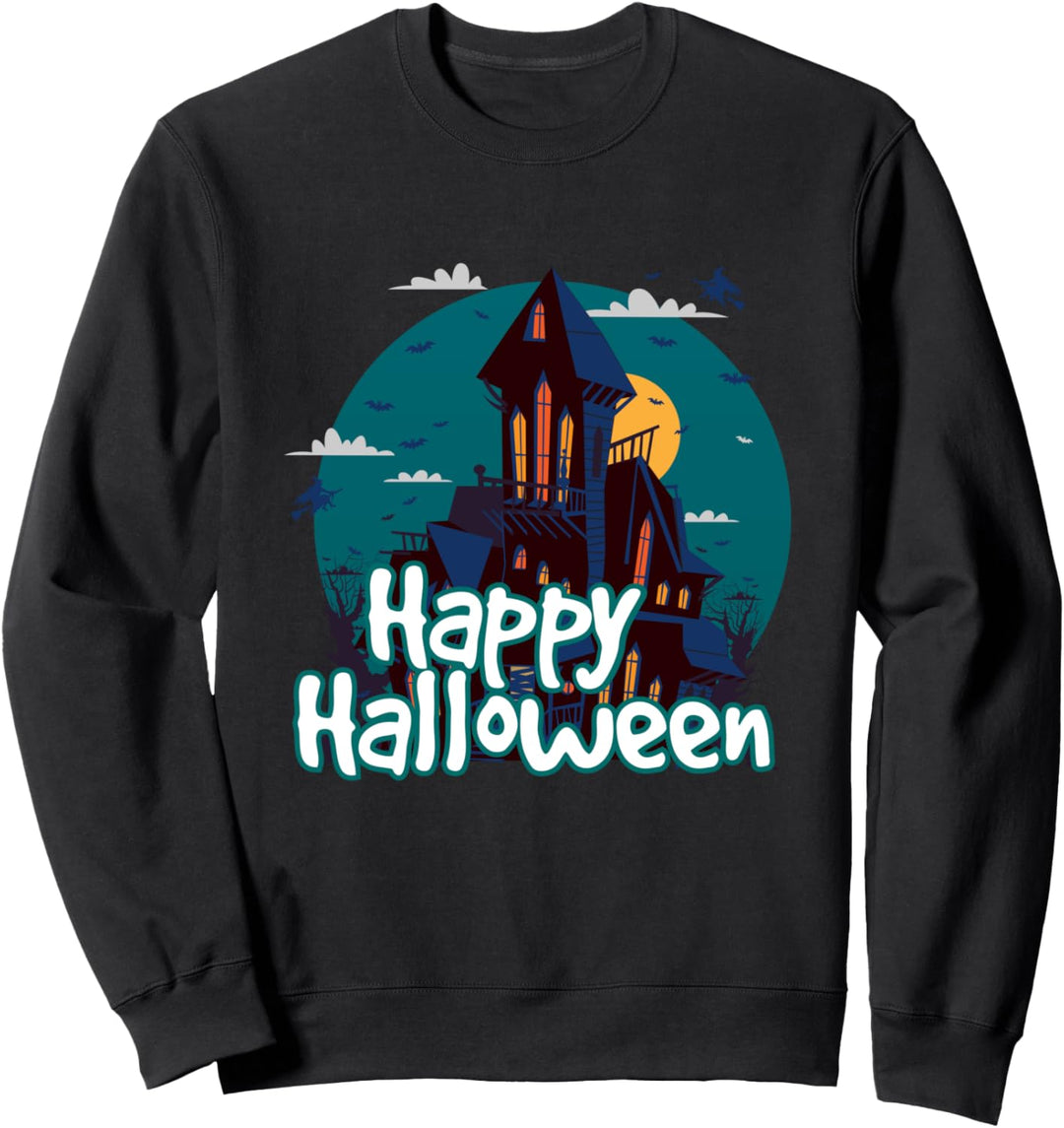 Happy Halloween Hexe Lustiges Halloween Sweatshirt
