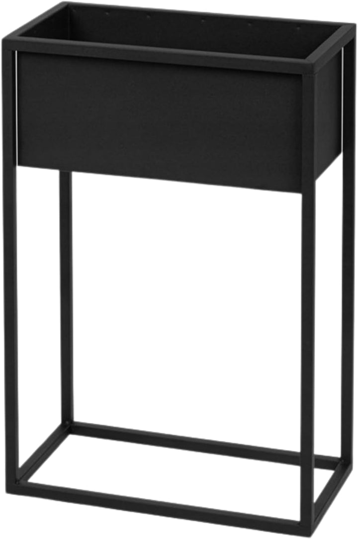 Pflanzenständer Petto - 40x21x60cm - Farbe Schwarz - für Zimmerblumen - Metallregal - Dekorativer Ti
