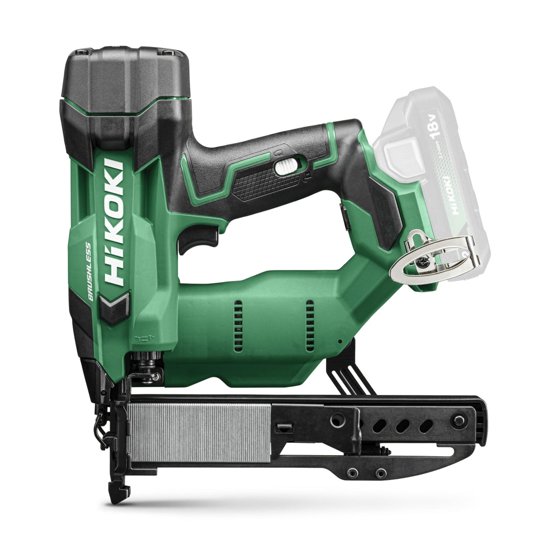 HiKOKI Akku-Klammergerät - 18 V, 13-40 mm, Li-Ion, LED-Licht, werkzeuglose Tiefeneinstellung, Luftfe