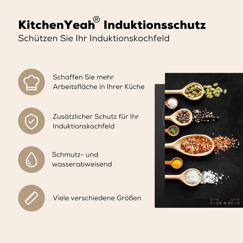 KitchenYeah© Herdabdeckplatte Einteilig Ceranfeld Abdeckplatte Küche Ceranfeldabdeckung Anti Rutsch