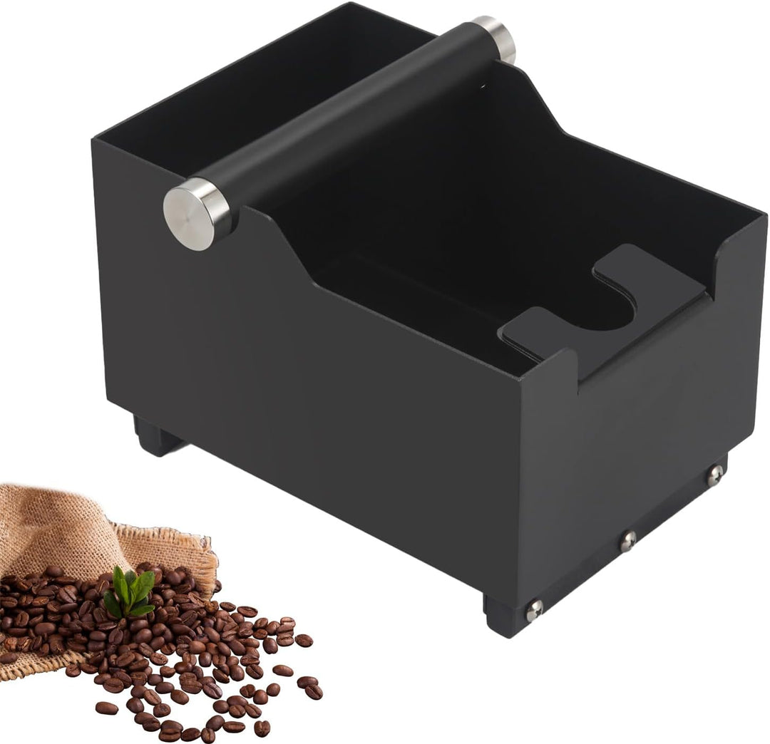 2-in-1 Abschlagbehälter für Siebträger,Knock Container for Portafilter Stainless Steel,Edelstahl Kaf