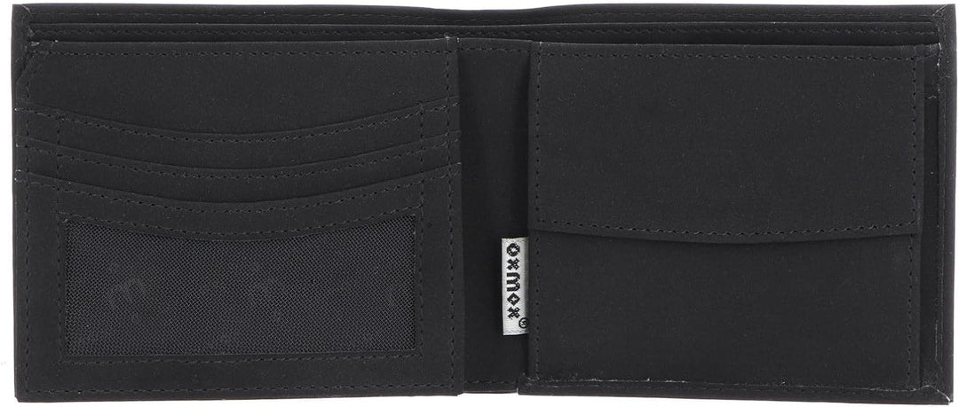 Oxmox New Cryptan Geldbörse 12 cm Footsteps (Schwarz), Footsteps (Schwarz)