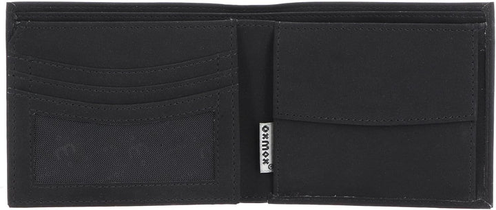 Oxmox New Cryptan Geldbörse 12 cm Footsteps (Schwarz), Footsteps (Schwarz)