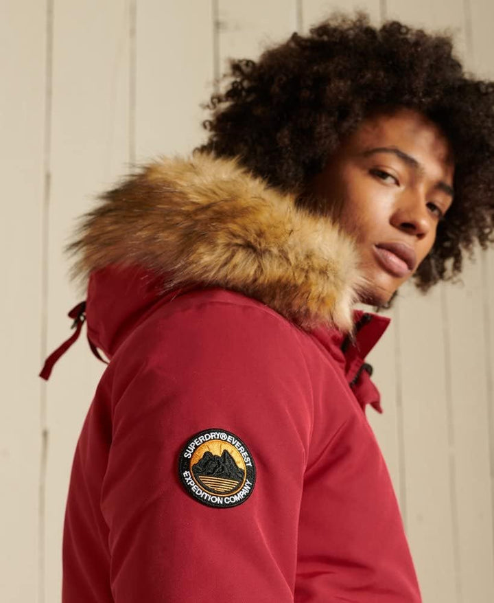 Superdry Herren Everest Bomberjacke S Hike Red, S Wanderer Rot
