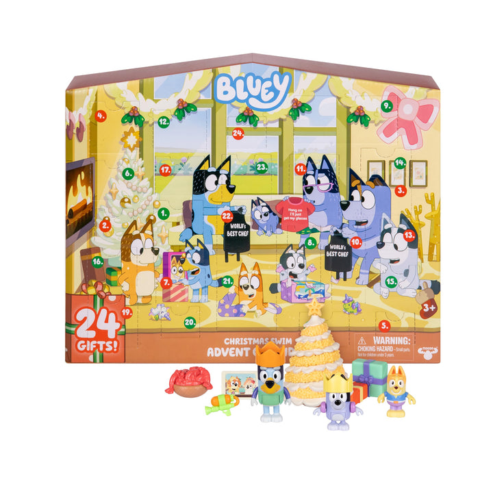 Bluey 17981 ADVENTSKALENDER, Stern, Multicoloured, Einheitsgrösse