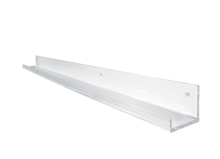 SIGEL GA110 Schmales Galerieboard / Regalboard / Ablageboard 100 cm, Acryl glasklar, 100 cm