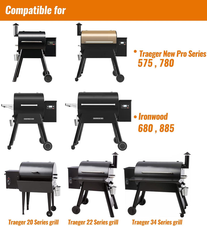 Nupick, 20er-Pack Fettbehältereinsätze und 1 Behälter HDW152, kompatibel mit Traeger Pro Series 575/