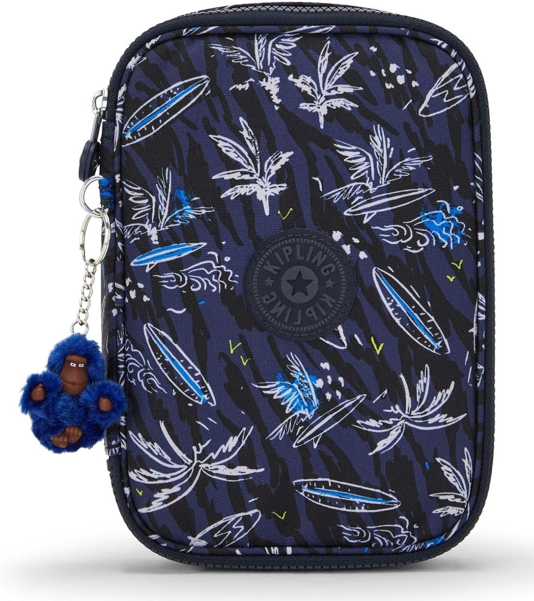 Kipling 100 Stifte, grosses Federmäppchen für bis zu 100 Stifte, 21 cm, 1,5 l, Surf Sea PRT, Surf Se