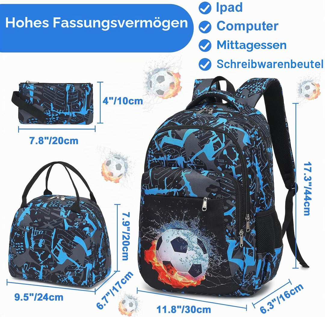 LEDAOU Schulrucksack Junge Teenager Kinder Juvenile Mädchen Daypack Mädchen Freizeitrucksack Backpac