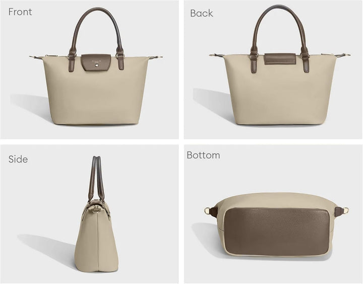 David Jones - Handtasche Nylon Damen - Einkaufstasche Shopper Tote - Weiche Leder Schultertasche Umh