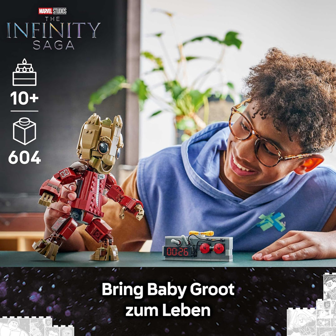 LEGO | Groot im Ravager-Outfit - Superhelden Spielzeug mit baubarer Figur für Rollenspiele - Kinder