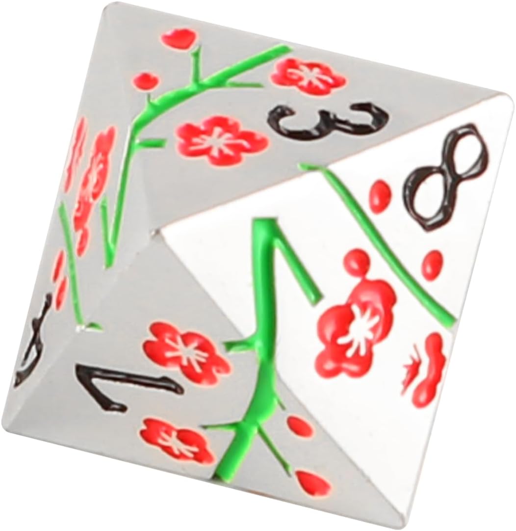 7 Stücke Würfel Metall Blume Würfel Set Blume Geformt Metall Würfel Tabelle Spiel Würfel