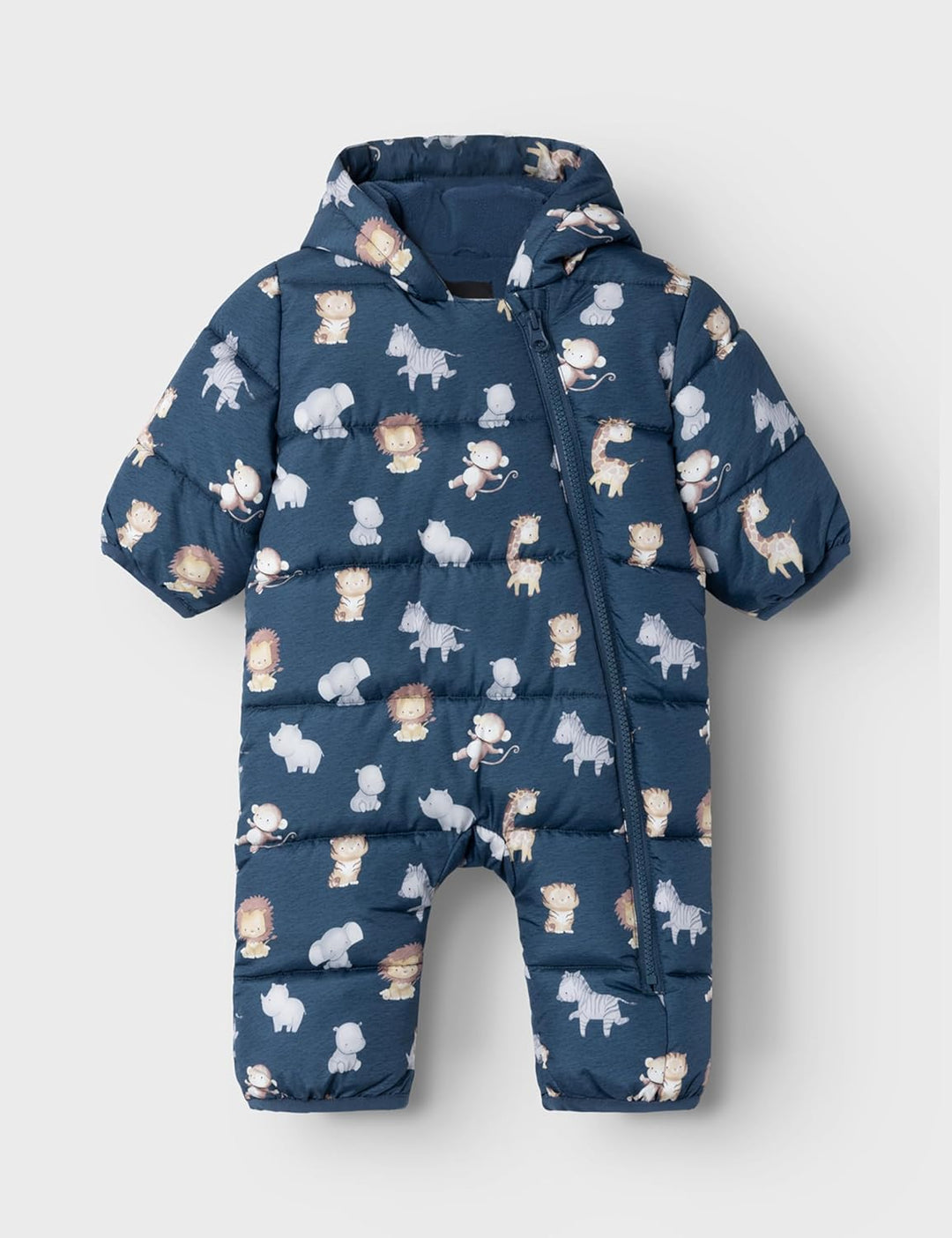 NAME IT Baby-Jungen Nbmmay Suit AOP Schneeanzug 50-56 Dark Denim, 50-56 Dark Denim