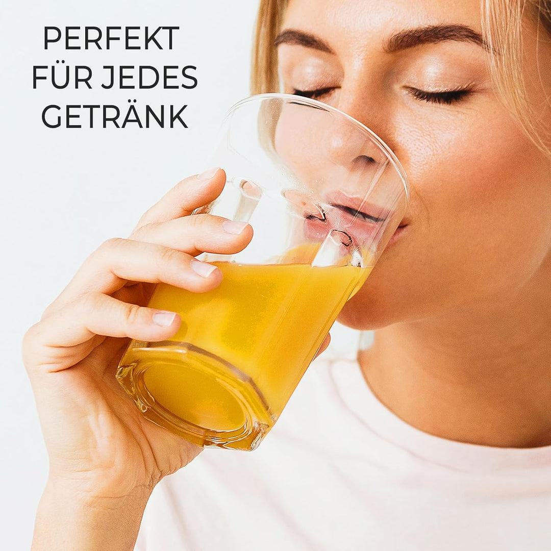 Konzept 11 - Wassergläser Set 12-teilig, Trinkgläser Set, 270ml Gläser Set Stapelbar- Perfekt für Sa