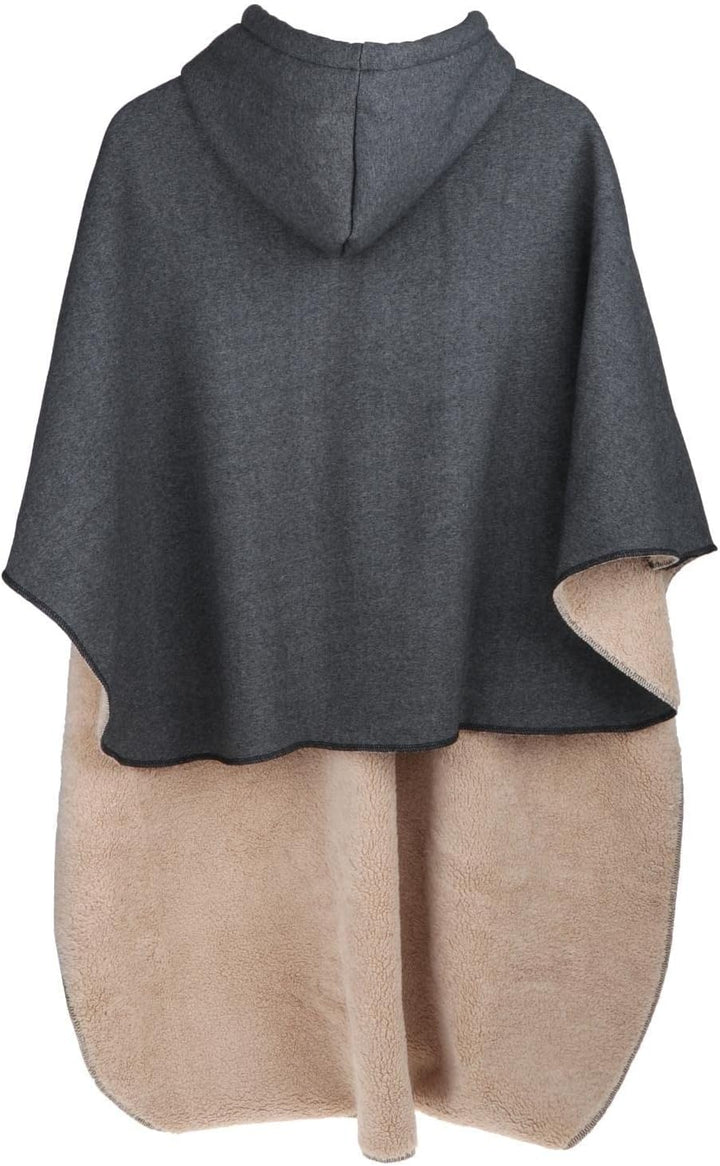 Perfeclan Rollstuhl Ponchos mit Kapuze ärmellose Mäntel für Erwachsene, Warmer Rollstuhl-Umhang, Win