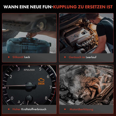 Frankberg Lüfterkupplung Kühlerlüfter Kompatibel mit 3er E46 330d 330xd 3.0L 2002-2005 3er Touring E