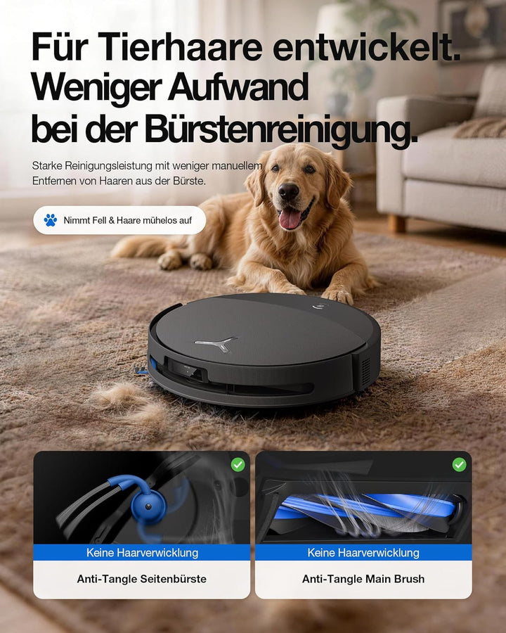 ECOVACS DEEBOT T90 PRO Omni Saugroboter mit Wischfunktion, Roboterstaubsauger 30.000 Pa, Schnelllade