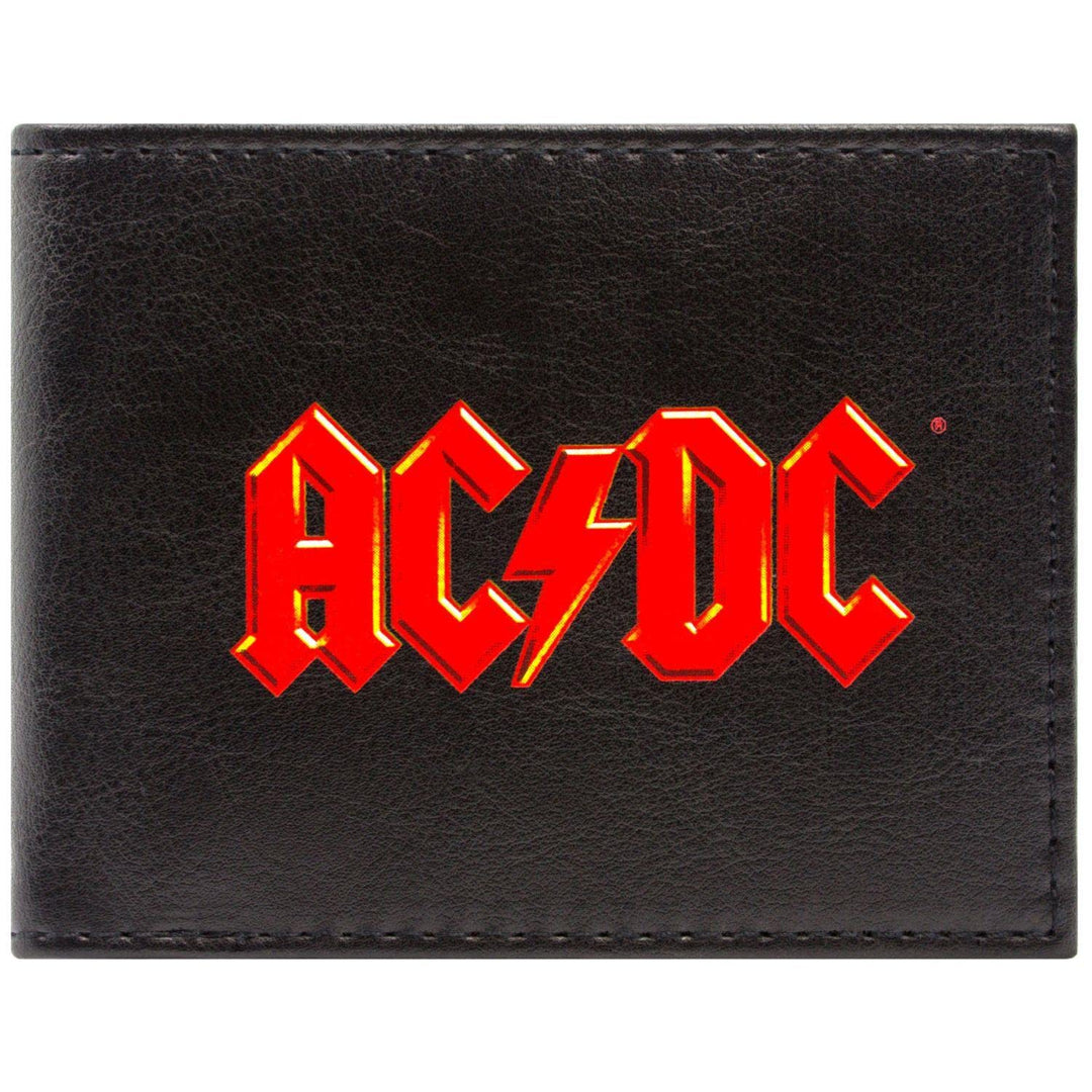 Thunderstruck AC DC Rock Band Back In Black Geldbörse/Geldbeutel mit Klappfach für Ausweis & Karten,