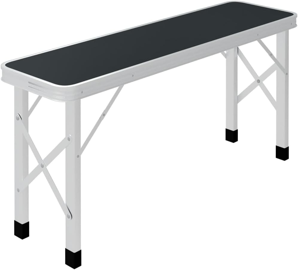 vidaXL Campingtisch Klappbar mit 2 Sitzbänken Gartenbank Bank Sitzgruppe Koffertisch Gartentisch Kla