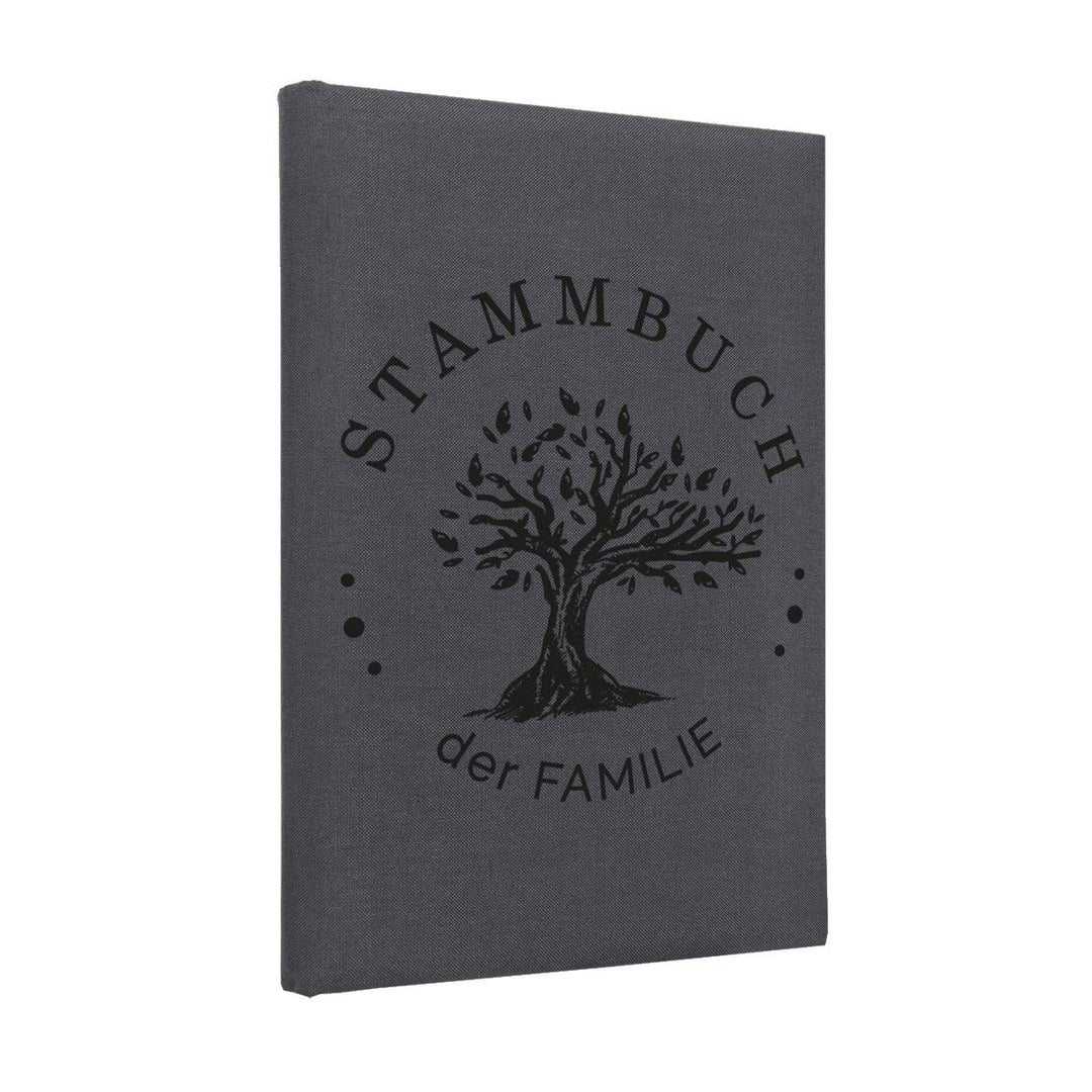 Hochzeitideal, Stammbuch der Familie Serie Boho Leinen dunkelgrau (Motiv2)