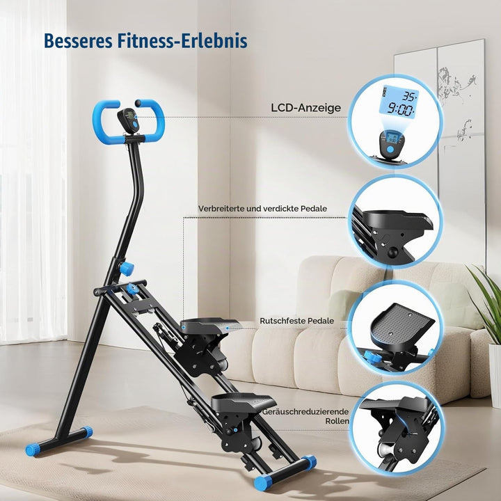 Stairmaster für Zuhause,2026 Stair Stepper Pro,Folding Cardio Vertical Climber Maschine Treppenmeist