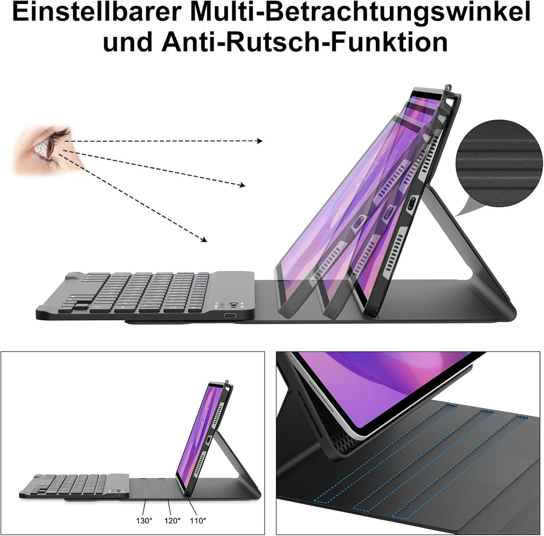 WINCHKING Tastatur Hülle für Lenovo idea tab 11 2025 (TB-336ZU TB-336FU), Bluetooth Tastatur für Len