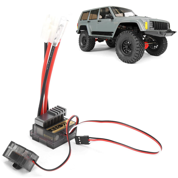 ESC RC-Bürstenregler, 7,2-16 V ESC Elektronischer Geschwindigkeitsregler Hochspannungs-Zweiwege-Gesc