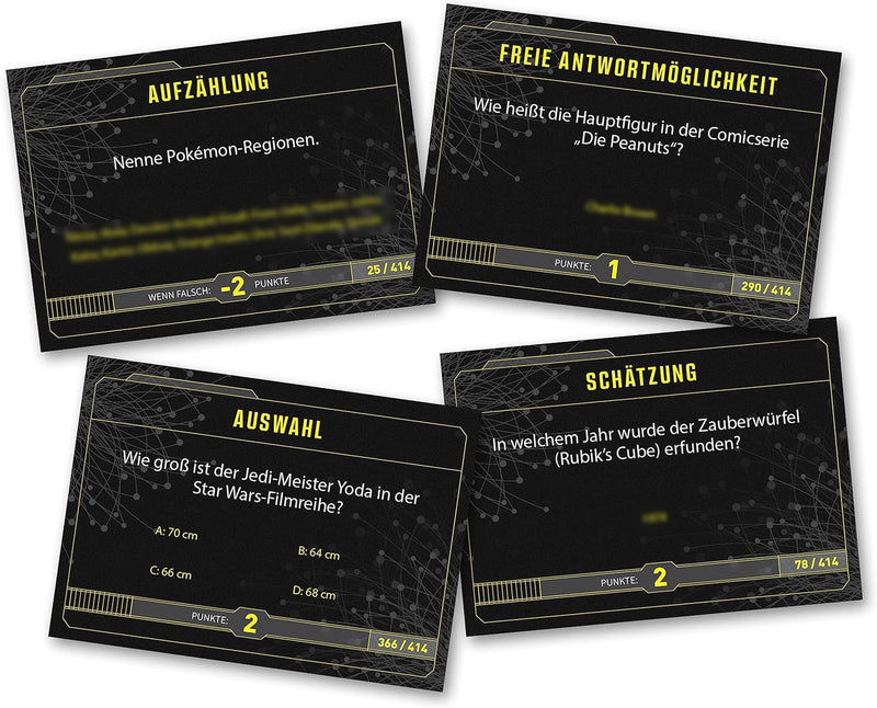 getDigital Nerd-Quiz Wissensspiel (Deutsch) - Ratespiel Kartenspiel mit Fragen zu verschiedenen Fand