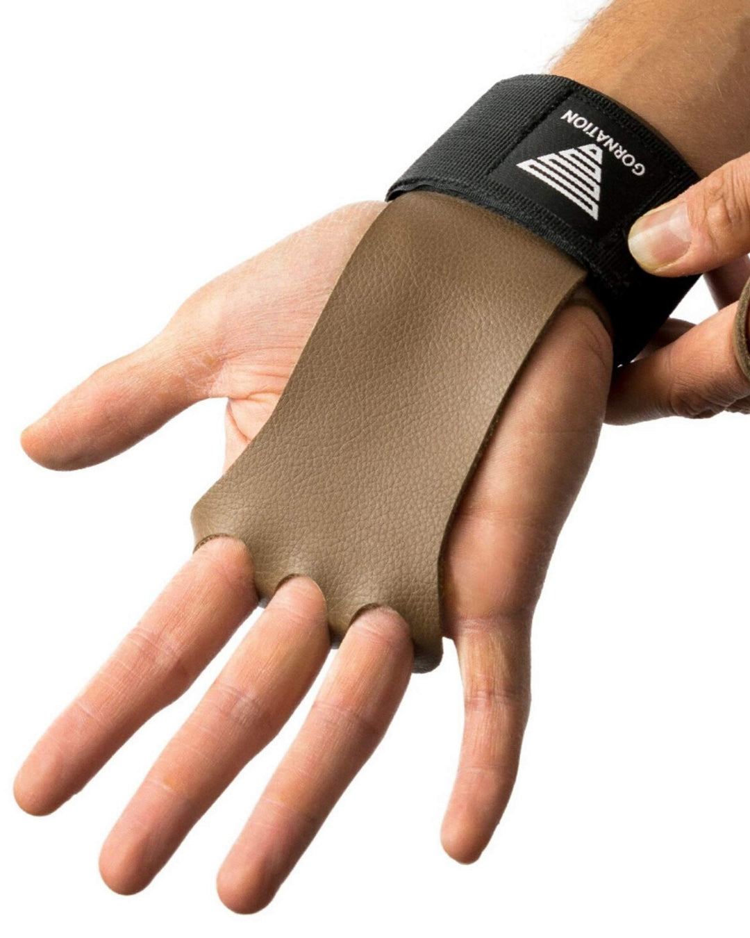 GORNATION Fitness-Handschuhe, Leder-Grips mit Handgelenkstütze für Herren &amp; Damen, Alternative für T