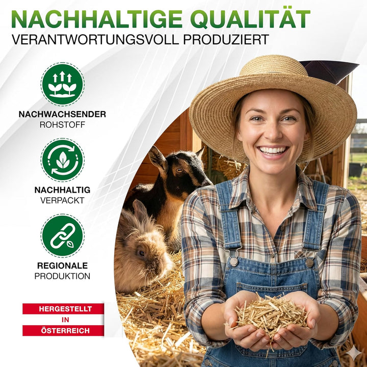 Kleintier-Einstreu Häckselgut Häcksel aus Miscanthus/Elefantengras für Hasen Kaninchen Maus Vogel Me