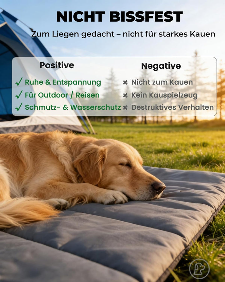 Hundedecke für unterwegs wasserdicht – rutschfeste Hundematte 110×68cm, waschbar Hundebett – Outdoor